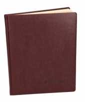 Luxe rood gastenboek 27 cm